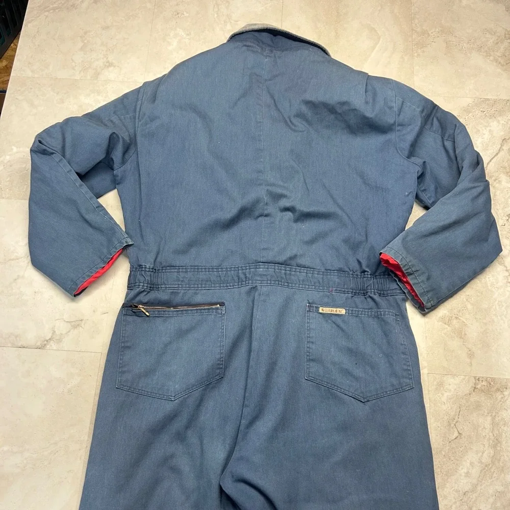 Walls Blizzard-Pruf Insulated Coveralls Blue Mens XL Regular Vintage USA Made